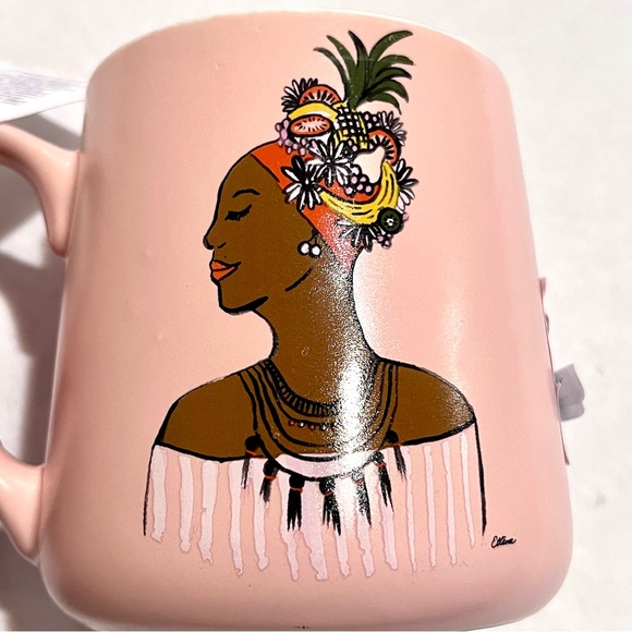 EttaVee African American Woman Ceramic Mug Pink 20oz - Picture 6 of 10